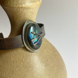 Modern Labradorite Cuff Bracelet