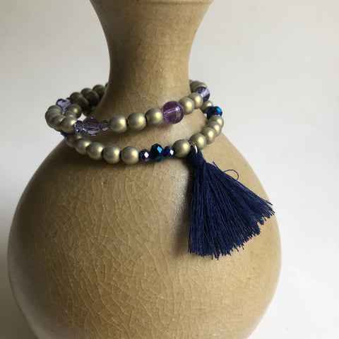 Glass Beads Bracelet - Tassel Bracelet