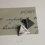 Textured Triangle Earrings