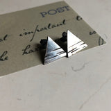 Textured Triangle Earrings
