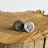 Small Heart Stud Earrings