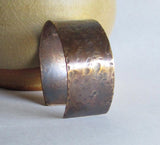 Hammered Bronze Cuff Bracelet
