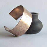 Hammered Bronze Cuff Bracelet