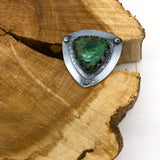 Chrysocolla Triangle Ring - Size 9