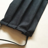 Black Cotton Face Mask - Adult