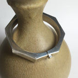 Vintage Taxco Octagon Hinged Bangle Bracelet