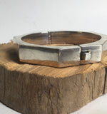 Vintage Taxco Octagon Hinged Bangle Bracelet
