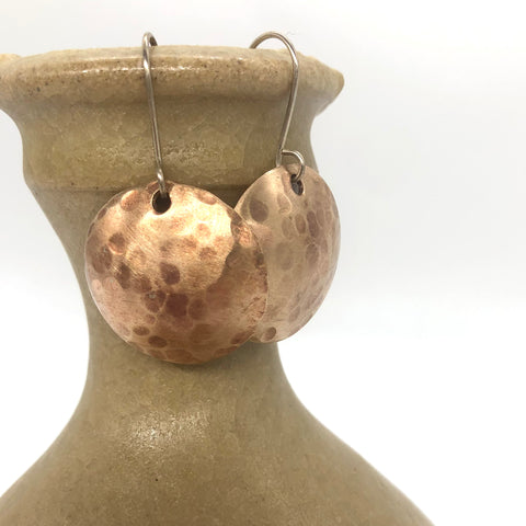 Domed Bronze Earrings