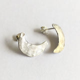 Sterling Silver Crescent Moon Earrings