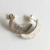 Sterling Silver Crescent Moon Earrings