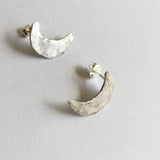 Sterling Silver Crescent Moon Earrings