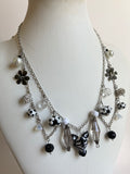 Black and White Zebra Statement Necklace