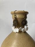 Mother of Pearl Flower Earrings