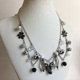 Black and White Zebra Statement Necklace