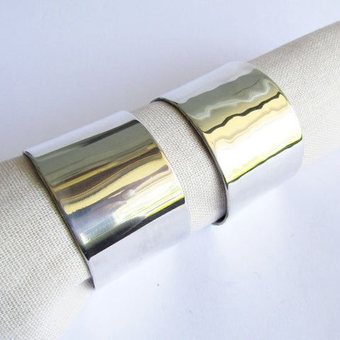 Hand Forged Sterling Silver Napkin Rings