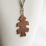 Copper Oak Leaf Necklace