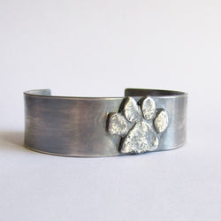 Custom Dog Paw Cuff Bracelet