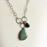 Chinese Turquoise and Smoky Quartz Necklace