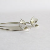 Sterling Silver Flower Dangle Earrings