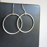 Sterling Silver Hoop Earrings - Large