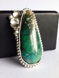 Custom Chrysocolla Statement Ring - Made to Order Ring