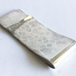Hammered Sterling Silver Money Clip